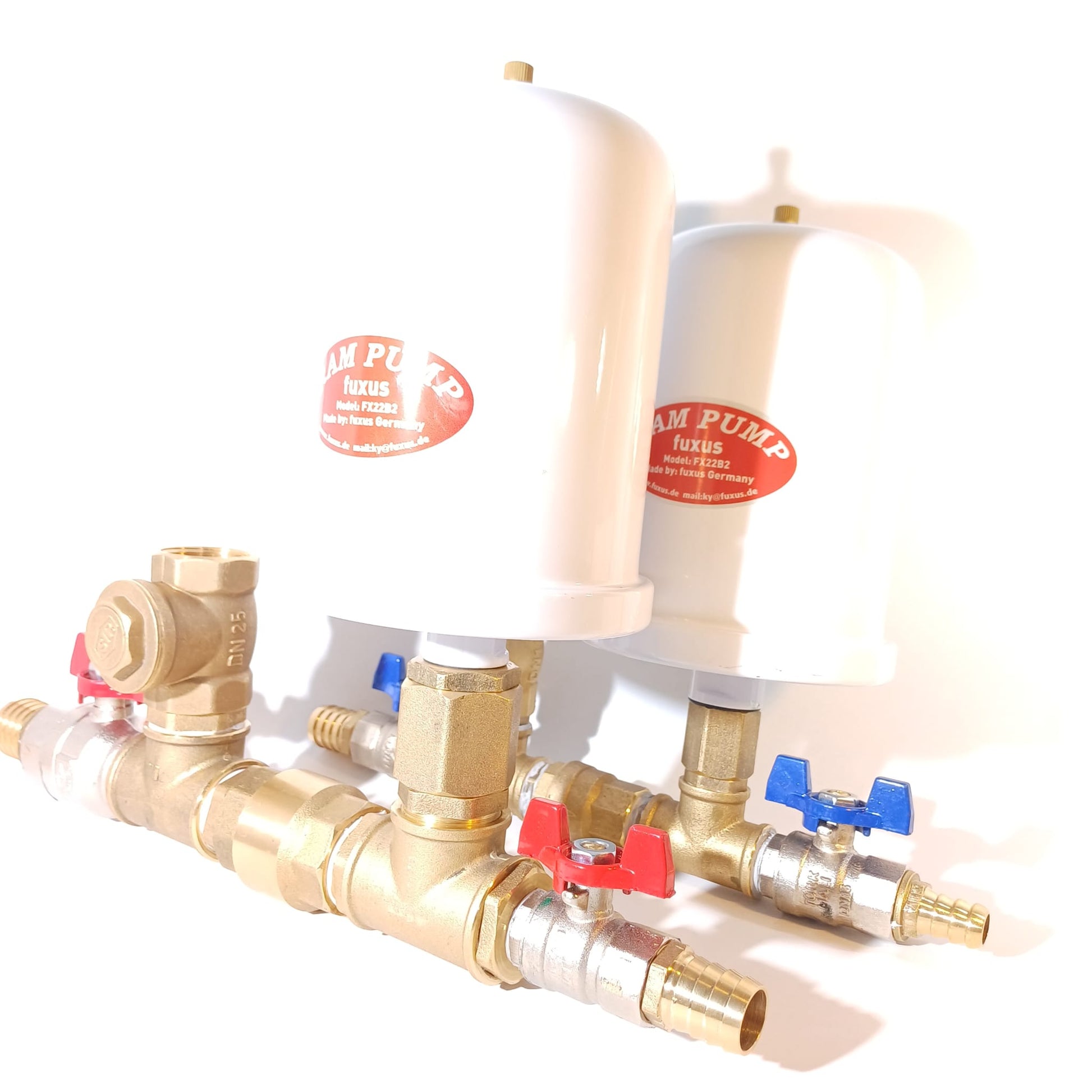 Fuxus Mini-XS hydraulischer Widderpumpe aus Messing