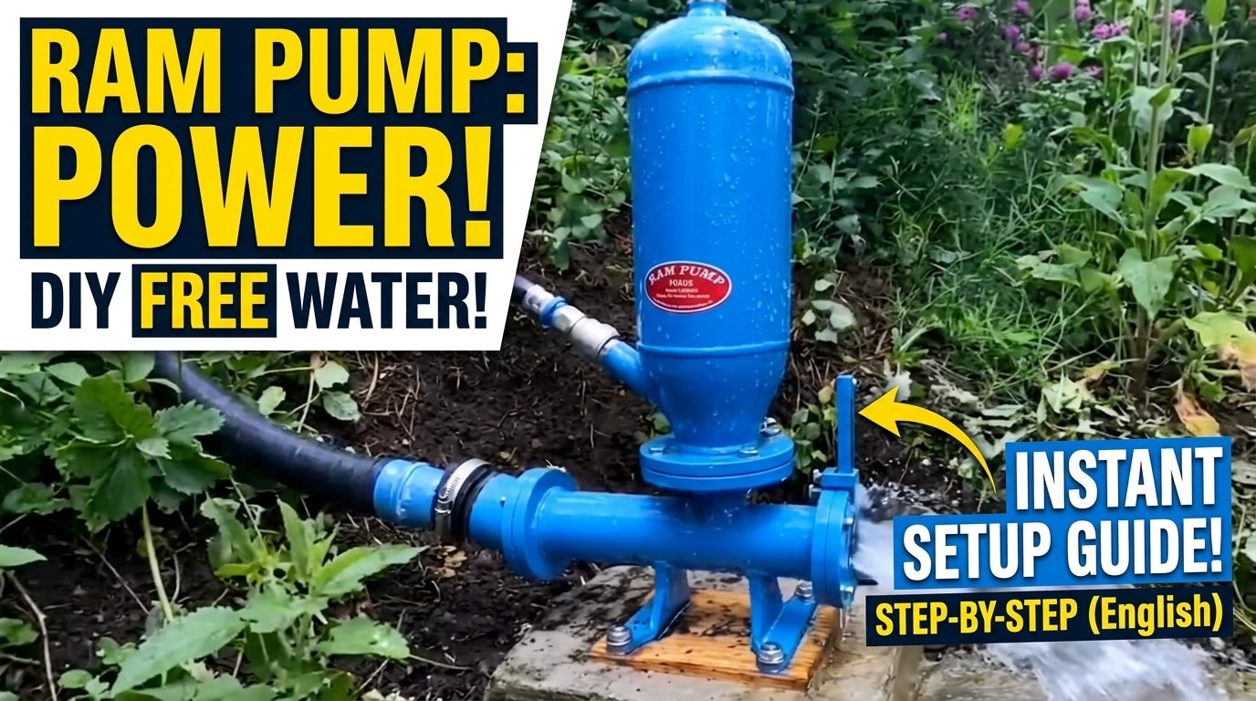 Load video: fuxus ram pump belier hydraulique bomba idraulica hydraulischer widder ariete 2inch blue installed