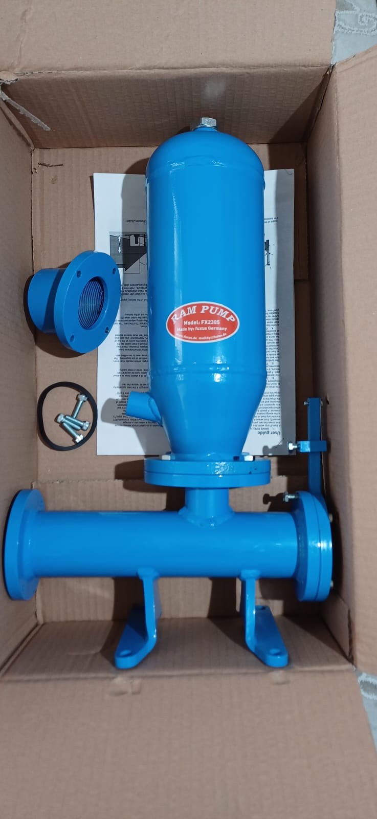 Hydraulischer Widder Pumpe 2" DIN50 Klassisch Robust aus Stahl Pumpen ohne Energiekosten