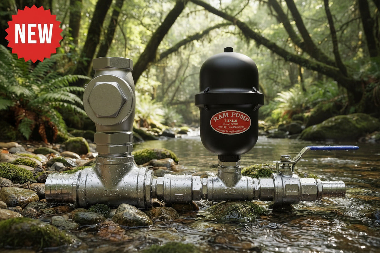 fuxus Big Maxi-L 2 inch Hydraulic Ram Pump stainless steel rustproof for drinking water